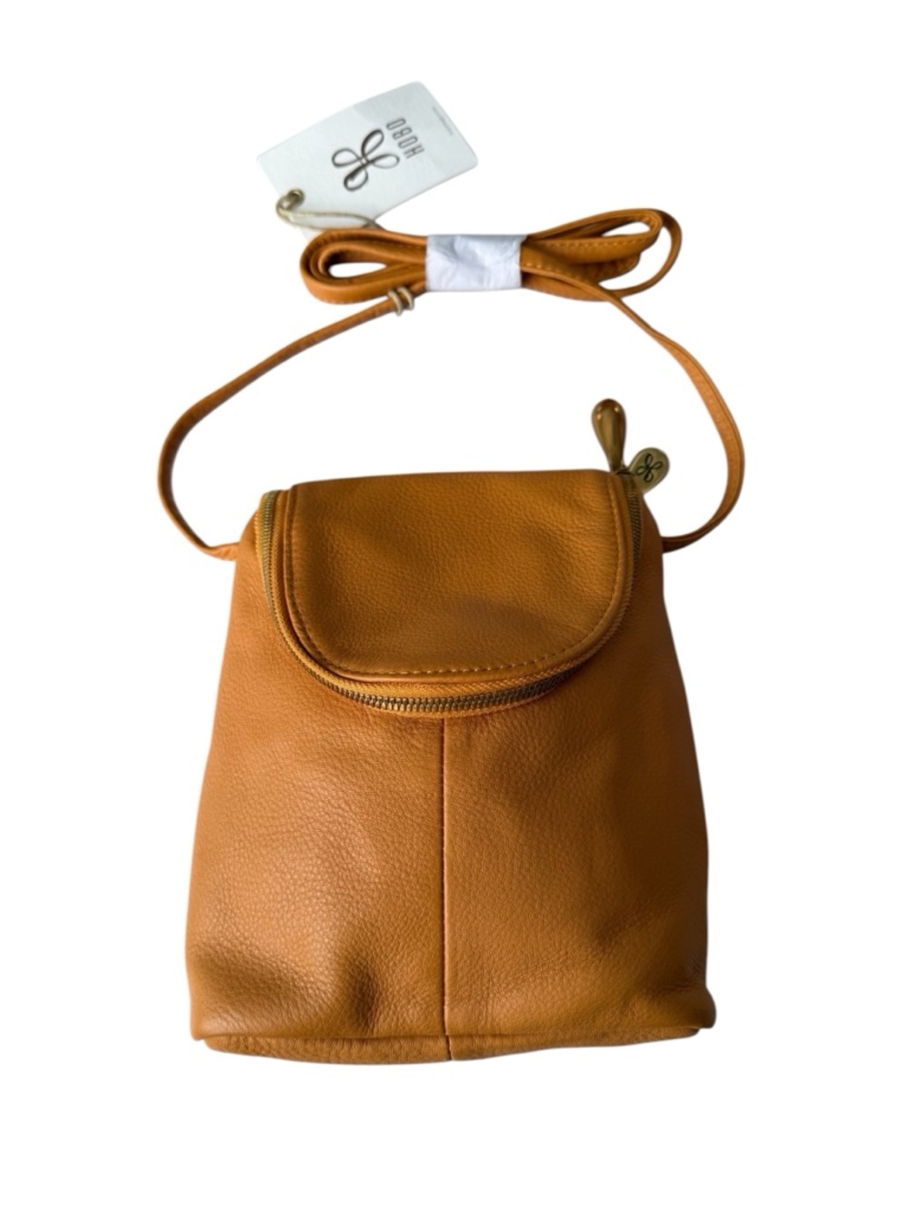 HOBO Fern Leather Crossbody Bag Butterscotch Genuine Leather NWT